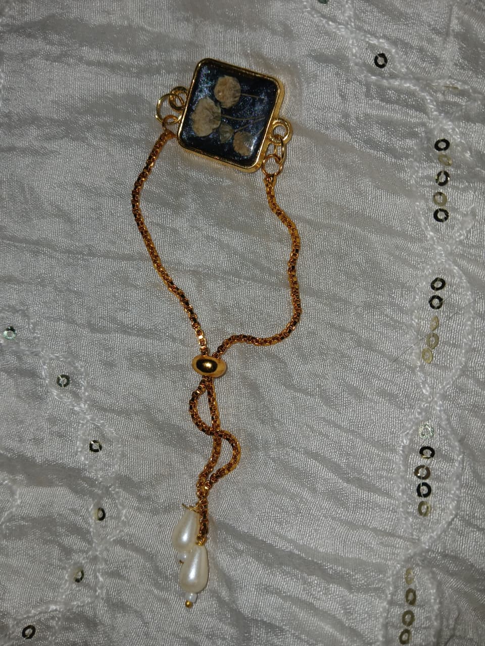 Pressed Flower Bracelet