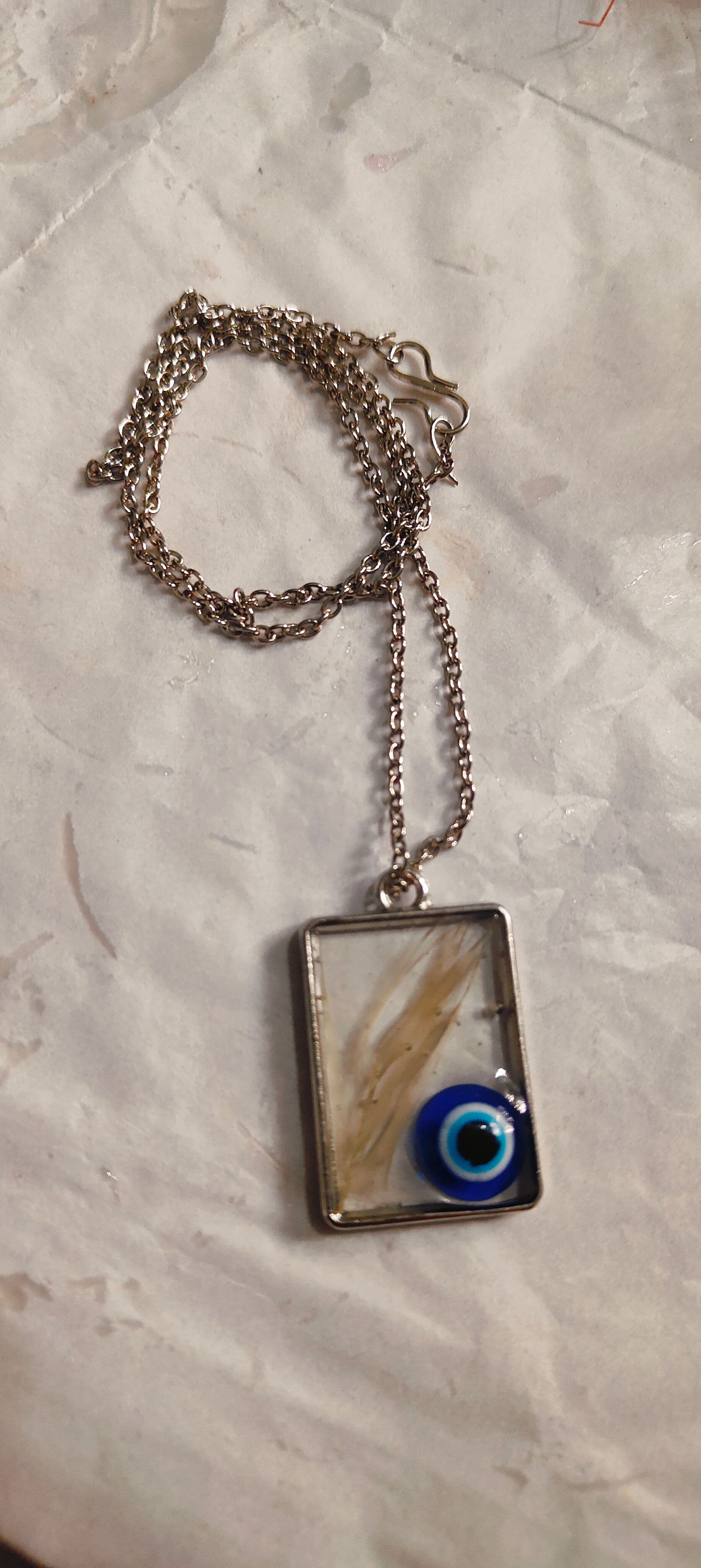 Evil Eye Resin Pendant